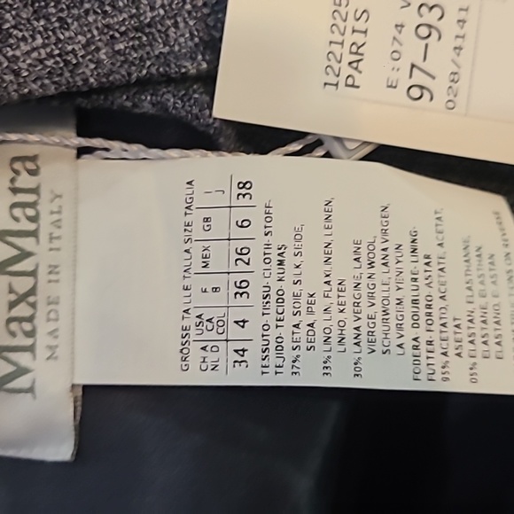 MaxMara NWT Jacket & Dress Blue Sleeveless Shift & Single Suit Silk Blend 4 - Picture 15 of 16